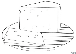 queso Páginas Para Colorear Para Imprimir